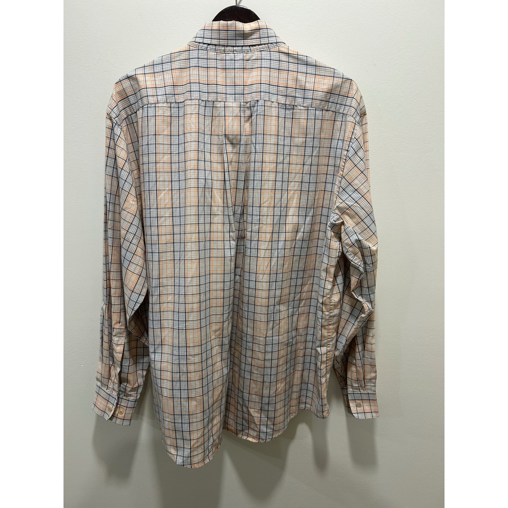 Blue orange plaidSouthern Marsh casual button up - Picture 2 of 4